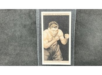 1928 Ogden's Pugilists In Action Tobacco PAOLINO