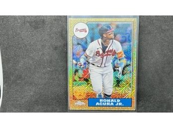 2022 TOPPS GOLD PRIZM RONALD ACUNA JR!!!