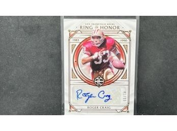 2021 PANINI LIMITED ROGER CRAIG AUTO ONLY 99 MADE!!! HALL OF FAMER