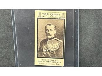 1916 THEMANS & CO A SERIES OF 50 WAR PORTRAITS BRIGADE GENERAL DAVID HENDERSON!!!