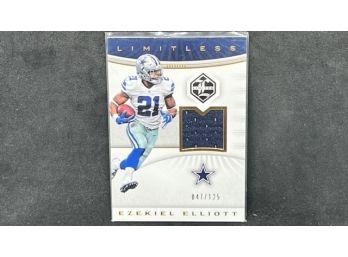 2017 PANINI LIMITED EZEKIEL ELLIOTT LIMITLESS RELIC PATCH ONLY 125 MADE!!!