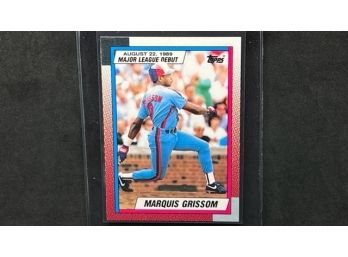 1990 TOPPS TRADED MARQUIS GRISSOM RC