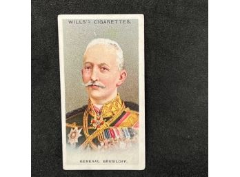 1917 Wills Allied Army Leaders Tobacco GENERAL BRUSILOFF