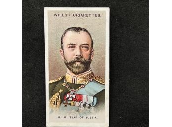 1917 Wills Allied Army Leaders Tobacco HIM TSAR OF RUSSIA!