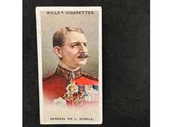 1917 Wills Allied Army Leaders Tobacco GENERAL SIR L RUNDLE