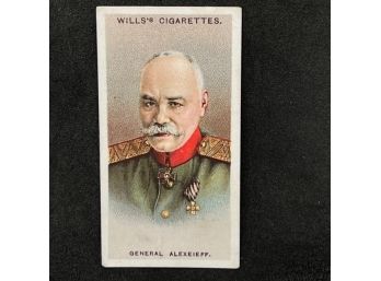 1917 Wills Allied Army Leaders Tobacco GENERAL ALEXEIEFF