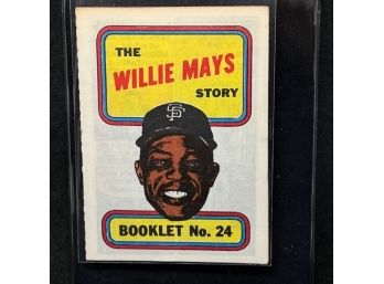 1970 TOPPS WILLIE MAYS BOOKLET