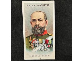 1917 Wills Allied Army Leaders Tobacco GENERAL EVERT