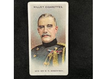 1917 Wills Allied Army Leaders Tobacco GEN. SIR WR ROBERTSON