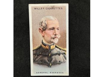 1917 Wills Allied Army Leaders Tobacco GENERAL AVERSOU