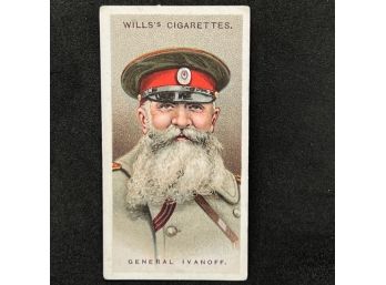 1917 Wills Allied Army Leaders Tobacco GENERAL IVANOFF