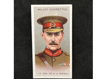 1917 Wills Allied Army Leaders Tobacco LT GEN SIR AJ MURRAY