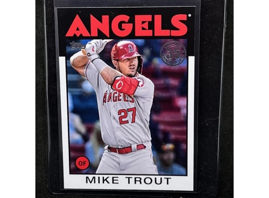 2021 TOPPS MIKE TROUT '86 TOPPS DESIGN