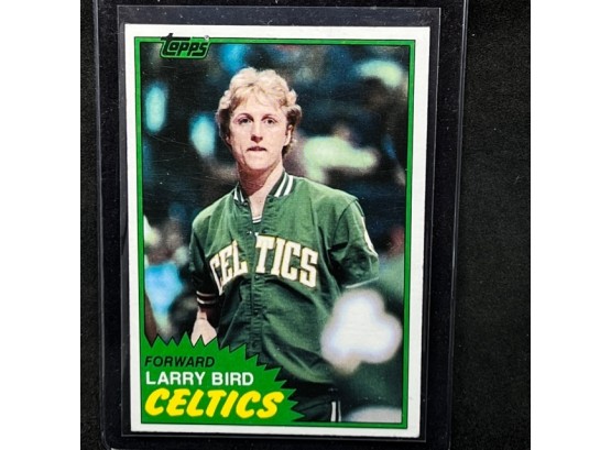 1981 TOPPS LARRY BIRD RC!!
