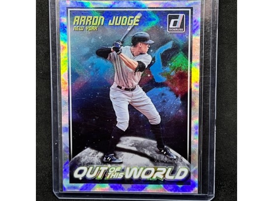 2018 DONRUSS OUT OF THIS WORLD AARON JUDGE SP ONLY 999 PRINTED