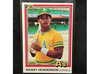 1981 DONRUSS RICKEY HENDERSON