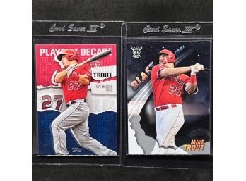 2019 TOPPS AND 2020 TOPPS MIKE TROUT INSERTS (2)