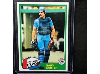 1981 TOPPS GARY CARTER