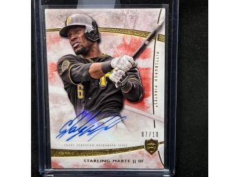 2014 TOPPS SUPREME STARLING MARTE SSP AUTO ONLY 10 PRINTED