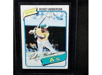 1980 TOPPS RICKEY HENDERSON RC
