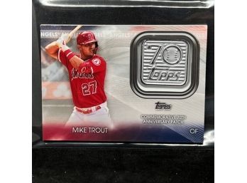 2021 TOPPS MIKE TROUT LOGO PATCH