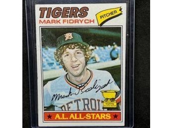 1977 TOPPS MARK FIDRYCH THE BIRD ROOKIE CUP