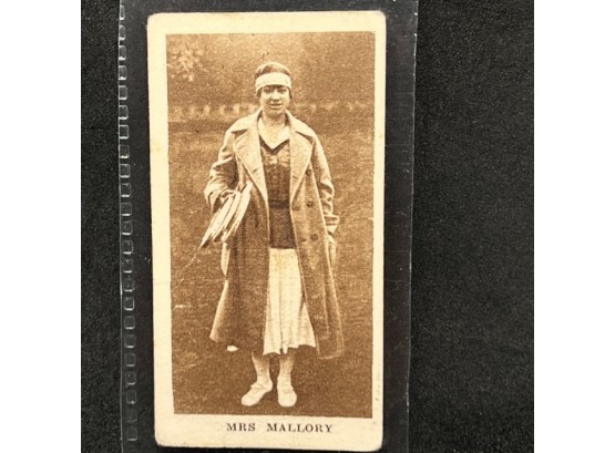 1929 GODFREY PHILLIPS LTD MRS MALLORY FORMER US CHAMPION