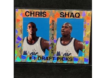 1993-94 SPORTS STARS SHAQ AND CHRIS WEBBER PROMO CARD