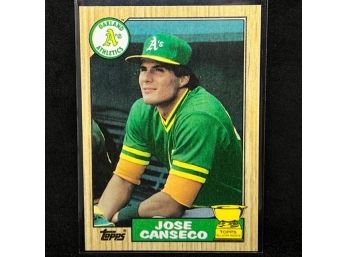 1987 TOPPS JOSE CANSECO ROOKIE CUP