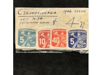 1946 CZECHOSLOVAKI STAMPS
