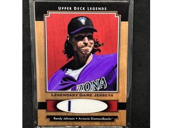 2001 UPPER DECK RANDY JOHNSON GAME-USED RELIC