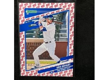 2021 DONRUSS KRIS BRYANT SP ONLY 100 MADE