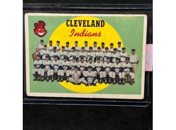 1959 TOPPS CLEVELAND INDIANS TEAM