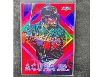 2020 TOPPS FIRE RONALD ACUNA JR RED FOIL