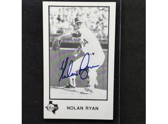 NOLAN RYAN SIGNED CARD