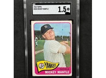 1965 TOPPS MICKEY MANTLE!!! GRADED