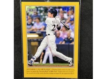 2019 TOPPS ARCHIVES SNAPSHOTS SSP CHRISTIAN YELICH ONLY 10 MADE