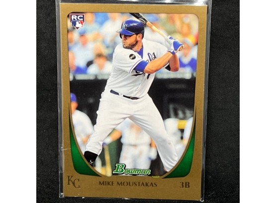 2011 BOWMAN MIKE MOUSTAKAS RC GOLD