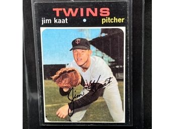 1971 TOPPS JIM KAAT - HOF!