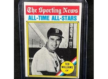 1976 TOPPS TED WILLIAMS THE SPORTING NEWS