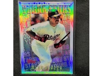 1996 TOPPS YOUNG STARS MIKE PIAZZA REFRACTOR!!!
