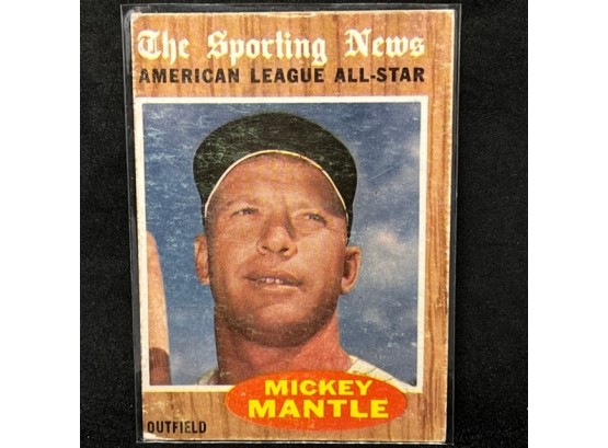 1962 TOPPS MICKEY MANTLE - THE SPORTING NEWS