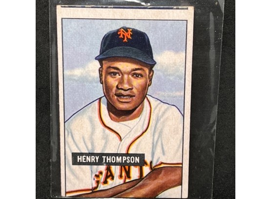1951 BOWMAN HENRY THOMPSON - FORMER NEGRO LEAGUE PLAYER