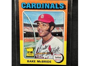 1975 TOPPS BAKE MCBRIDE ROOKIE CUP