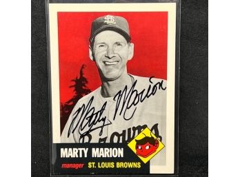 MARTY MARION AUTO - 8X ALL STAR