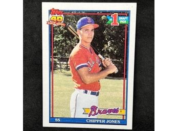 1991 TOPPS 1ST DRAFT PICK CHIPPER JONES RC
