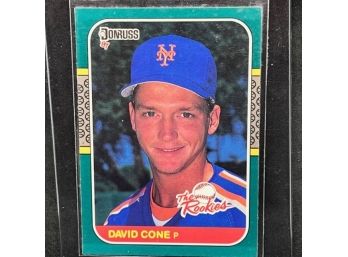 1987 DONRUSS DAVID CONE RATED ROOKIE
