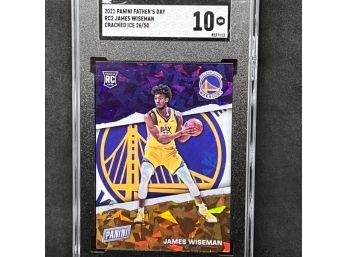 2021 PANINI FATHER'S DAY JAMES WISEMAN RC CRACKED ICE ONLY 50 MADE