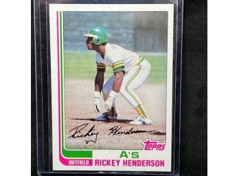 1982 TOPPS RICKEY HENDERSON