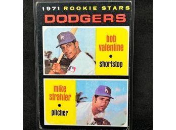 1971 TOPPS DODGERS ROOKIES BOBBY VALENTINE